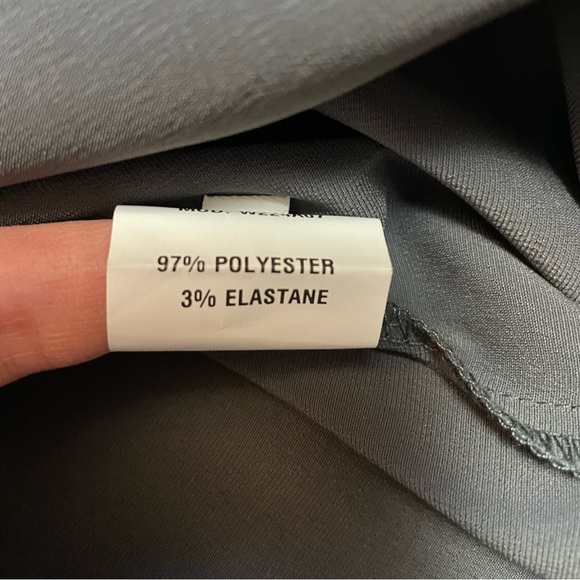 NWT New $232 Skills & Genes Grey Satin Midi Dress Size 6 - Picture 8 of 12